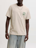 Jack e Jones T-shirt Uomo 12298481 Moonbeam - Avorio