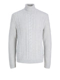 Jack e Jones Pullover Uomo 12298513 White Melange - Grigio