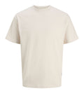 Jack e Jones T-shirt Uomo 12298752 Moonbeam - Avorio