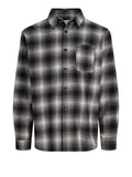 Jack e Jones Camicia Casual Uomo 12298806 Asphalt - Nero