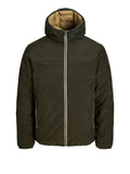 Jack e Jones Giubbino Jjebrooklyn Reversible Uomo 12298836 Rosin - Verde