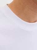 Jack e Jones T-shirt Jjebarron Tee Uomo 12298906 White - Bianco