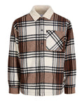 Jack e Jones Camicia Casual Uomo 12298983 Cocoa - Marrone