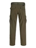Jack e Jones Pantalone Cargo Uomo 12298990 Dusty Olive - Verde