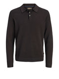 Jack e Jones Polo Jprbluriley Knit Uomo 12299904 Ganache - Marrone