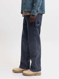 Jack e Jones Jeans Tapered Jjialex Jjcarpenter Uomo 12300782 Black Denim - Nero