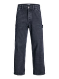 Jack e Jones Jeans Tapered Jjialex Jjcarpenter Uomo 12300782 Black Denim - Nero