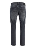 Jack e Jones Jeans Slim Jjimike Uomo 12300786 Black Denim - Nero