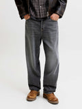 Jack e Jones Jeans Baggy Jjialex Jjcrew Uomo 12300818 Black Denim - Nero