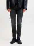 Jack e Jones Jeans Slim Jjiglenn Jjfox Uomo 12300819 Black Denim - Nero