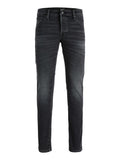 Jack e Jones Jeans Slim Jjiglenn Jjfox Uomo 12300819 Black Denim - Nero