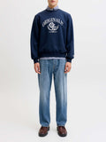 Jack e Jones Jeans Straight Jjieddie Jjoriginal Uomo 12300824 - Denim