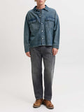Jack e Jones Jeans Straight Jjieddie Jjoriginal Uomo 12300825 Black Denim - Nero