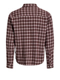 Jack e Jones Camicia Casual Jorfrederiksberg Flannel Uomo 12301088 Chocolate Truffle - Multicolore