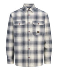 Jack e Jones Camicia Casual Uomo 12301357 Dark Navy - Blu