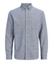 jack e jones camicia casual jprharvey twill solid uomo 12302264 dark navy blu 166205293