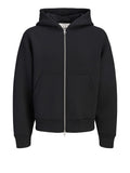 Jack e Jones Felpa Zip Jcolegacy Sweat Scuba Uomo 12302694 Black - Nero