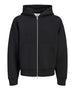 jack e jones felpa zip jcolegacy sweat scuba uomo 12302694 black nero 164013465