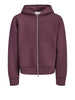 jack e jones felpa zip jcolegacy sweat scuba uomo 12302694 fudge bordeaux 167012088