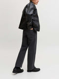 Jack e Jones Jeans Wide Jjited Jjclassic Uomo 12303635 Black Denim - Nero