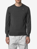 K-Way Pullover Sebastien Uomo K2142EW Grey Md Mel - Grey M - Grigio