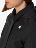 K-Way Trench Mathy Bonded Donna K2148BW BlacK-Blue Depth - Nero