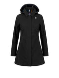 K-Way Trench Mathy Bonded Donna K2148BW BlacK-Blue Depth - Nero