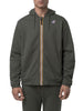 k way felpa zip prosper unisex k4147lw green blackish verde 168081336