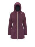 K-Way Giubbotto Denise St Warm Double Donna K6128UW Violet Mauve Wine - - Bordeaux