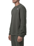 K-Way Felpa Nael Unisex K6132MW Green Blackish - Verde