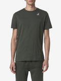 K-Way T-shirt Leonide Unisex K7142KW Green Blackish - Verde