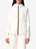 K-Way Giubbino Lily Velour Polar Double Donna K8138NW White NaT-White Nat - Bianco