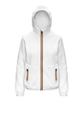 K-Way Giubbino Lily Velour Polar Double Donna K8138NW White NaT-White Nat - Bianco