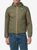 K-Way Giubbino Jack Spacer Nylon Double Uomo K8142YW Black Pure - Green A - Nero