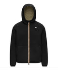 K-Way Giubbino Jack Spacer Nylon Double Uomo K8142YW Black Pure - Green A - Nero