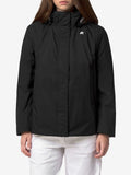 K-Way Giubbino Marlette Twill Donna K8144BW Black Pure - Grey wa - Nero