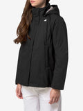 K-Way Giubbino Marlette Twill Donna K8144BW Black Pure - Grey wa - Nero