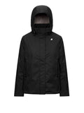 K-Way Giubbino Marlette Twill Donna K8144BW Black Pure - Grey wa - Nero