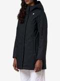 K-Way Giubbino Sophie Twill Soft Donna K8144CW Black Pure - Grey wa - Nero