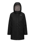 K-Way Giubbino Sophie Twill Soft Donna K8144CW Black Pure - Grey wa - Nero
