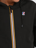 K-Way Felpa Zip Lara Brushed Pc Donna K8148KW Black Pure - Nero