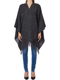 Liu Jo Poncho Donna 2F6042T2751 Antracite - Grigio