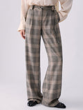 Liu Jo Pantalone Palazzo Donna CF6080T859A Sandy Big Check - Avorio