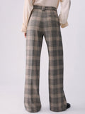 Liu Jo Pantalone Palazzo Donna CF6080T859A Sandy Big Check - Avorio
