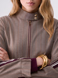 Liu Jo Giacca Donna TF6146T692A Brown Rust Stripe - Beige