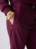 Liu Jo Pantalone Jogger Donna TF6267T700A Red Aubergine - Bordeaux