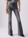 Liu Jo Jeans a Zampa Donna UF6015D0357 Denim Grey Hope Wash - Grigio