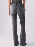 Liu Jo Jeans a Zampa Donna UF6015D0357 Denim Grey Hope Wash - Grigio