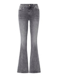 Liu Jo Jeans a Zampa Donna UF6015D0357 Denim Grey Hope Wash - Grigio
