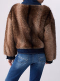 Liu Jo Giubbino di Jeans Donna UF6153E1158 Visone - Marrone